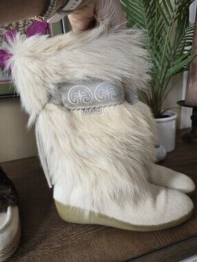 Vintage Tecnica Italy Fur Après Ski Boots EU 40 Unworn